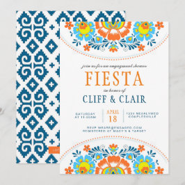 Fiesta Verloving Shower-uitnodiging Kaart