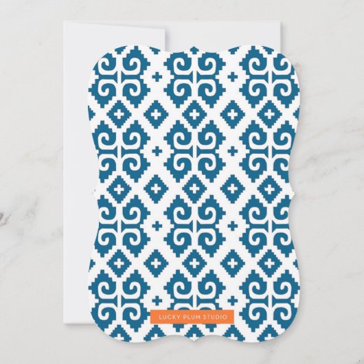 Fiesta Verloving Shower-uitnodiging Kaart (Achterkant)