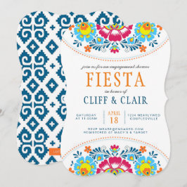 Fiesta Verloving Shower-uitnodiging Kaart