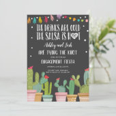 Fiesta Verloving Uitnodiging Vrijgezellenfeesten p (Staand voorkant)