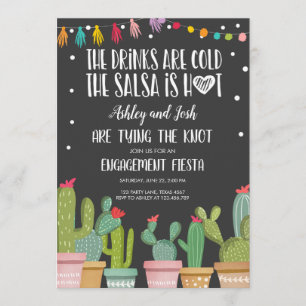 Fiesta Verloving Uitnodiging Vrijgezellenfeesten p