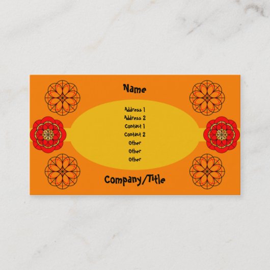 Fiesta Visitekaartje (Voorkant)