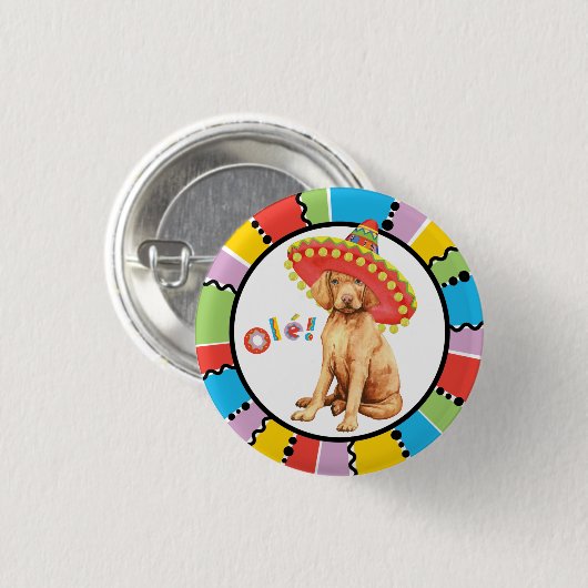 Fiesta Vizsla Pinback Button (Voorkant /achterkant)