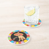 Fiesta Vizsla Sandstone Onderzetter (Zijkant)