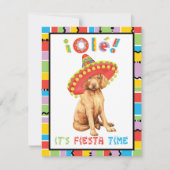 Fiesta Vizsla Uitnodiging (Voorkant)