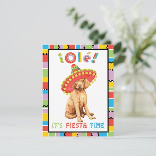 Fiesta Vizsla Uitnodiging (Staand voorkant)