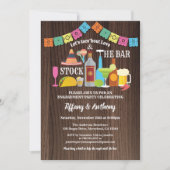 Fiesta voorraad de bar uitnodiging koppels douche (Voorkant)