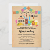 Fiesta voorraadt de bar nodigde paren douchen kaart (Voorkant)