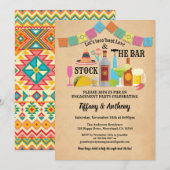 Fiesta voorraadt de bar nodigde paren douchen kaart (Voorkant / Achterkant)