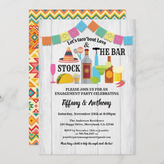 Fiesta voorraadt de douche van de staafparen kaart (Voorkant / Achterkant)