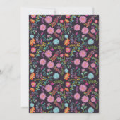 FIESTA Vrijgezellenfeest Folkart Floral Kaart (Achterkant)