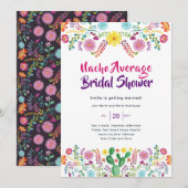 FIESTA Vrijgezellenfeest Folkart Floral Kaart (Voorkant / Achterkant)