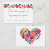 Fiesta Vrijgezellenfeest Hoeveel kisses er spelen Informatiekaartje (Voorkant / Achterkant)