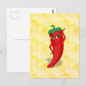 Fiesta-Vrijgezellenfeest met Red Hot Pepper Diva Briefkaart (Voorkant / Achterkant)