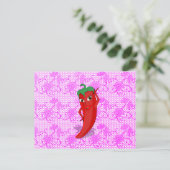 Fiesta-Vrijgezellenfeest met Red Hot Pepper Diva Briefkaart (Staand voorkant)