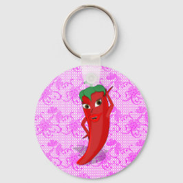 Fiesta-Vrijgezellenfeest met Red Hot Pepper Diva Sleutelhanger