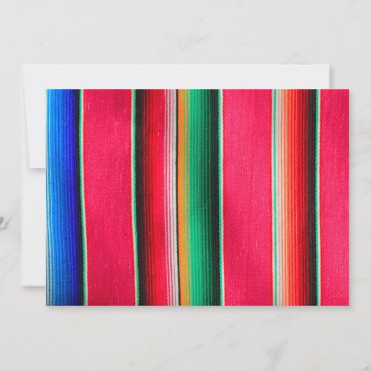 Fiesta vrijgezellenfeest met reisuitnodiging kaart (Achterkant)