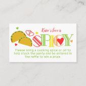 Fiesta Vrijgezellenfeest Tacos Spice Raffle Ticket (Voorkant)