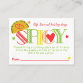 Fiesta Vrijgezellenfeest Tacos Spice Raffle Ticket (Voorkant)