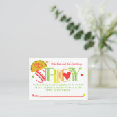 Fiesta Vrijgezellenfeest Tacos Spice Raffle Ticket (Staand voorkant)