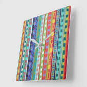 Fiesta Wall Clock Vierkante Klok (Hoek)