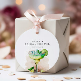 Fiesta Watercolor Bruiloftsborrel Bedankjes Labels