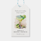 Fiesta Watercolor Bruiloftsborrel Cadeaulabel (Voorkant)