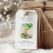 Fiesta Watercolor Bruiloftsborrel Cadeaulabel