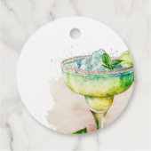 Fiesta Watercolor Bruiloftsfeest Bedankjes Labels (Achterkant)