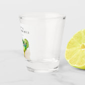 Fiesta Watercolor Bruiloftsfeest Shot Glas (Rechts)