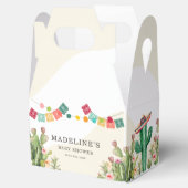 Fiesta Waterverf Cactus Mexicaans Baby shower Bedankdoosjes (Geopend)