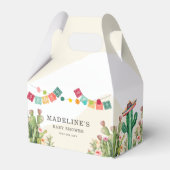 Fiesta Waterverf Cactus Mexicaans Baby shower Bedankdoosjes (Voorkant Zijde)