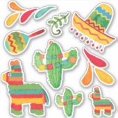 Fiesta Waterverf Stickers (Voorkant)