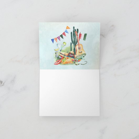 Fiesta Weddenschap| Waterverf Bedankt (Binnen)