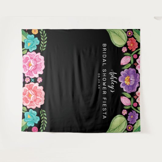 Fiesta Wedding Backdrop Foto Booth Wandkleed (Voorkant (horizontaal))