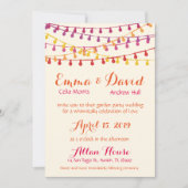 Fiesta Wedding Invitation Colorful Mexican Party Kaart (Voorkant)
