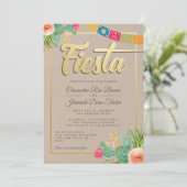 Fiesta Wedding Invitation Kaart (Staand voorkant)