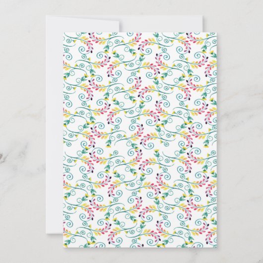 Fiesta Wedding Kaart (Achterkant)