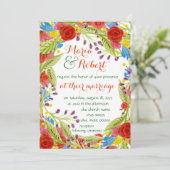 Fiesta Wedding Kaart (Staand voorkant)