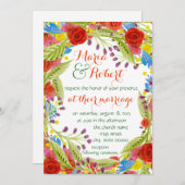 Fiesta Wedding Kaart (Voorkant / Achterkant)