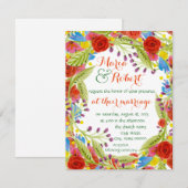 Fiesta Wedding Kaart (Voorkant / Achterkant)