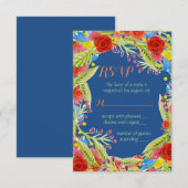 Fiesta Wedding RSVP Kaartje (Voorkant / Achterkant)