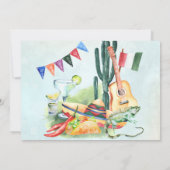 Fiesta Wedding | Tacos en Tequila Hartelijk dank Bedankkaart (Achterkant)