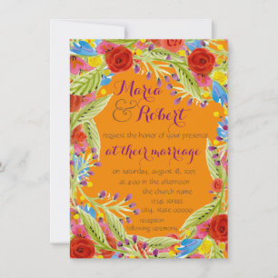 Fiesta Wedding Tangerine Kaart