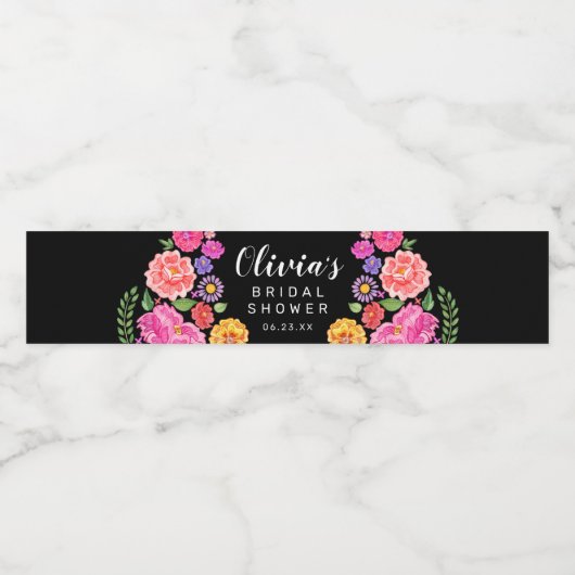 Fiesta Wedding Wine Labels Waterfles Etiket (Enkel label)