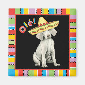 Fiesta Weimaraner Magnet (Voorkant)