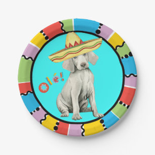 Fiesta Weimaraner Paper-Borden Papieren Bordje