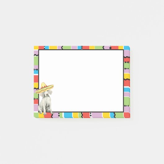 Fiesta Weimaraner Post-it Notes (Voorkant)