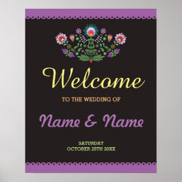 Fiesta Welcome Poster Wedding Mexicaans Poster