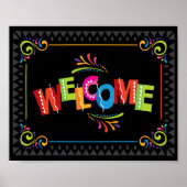 Fiesta WELCOME Sign Print (Voorkant)